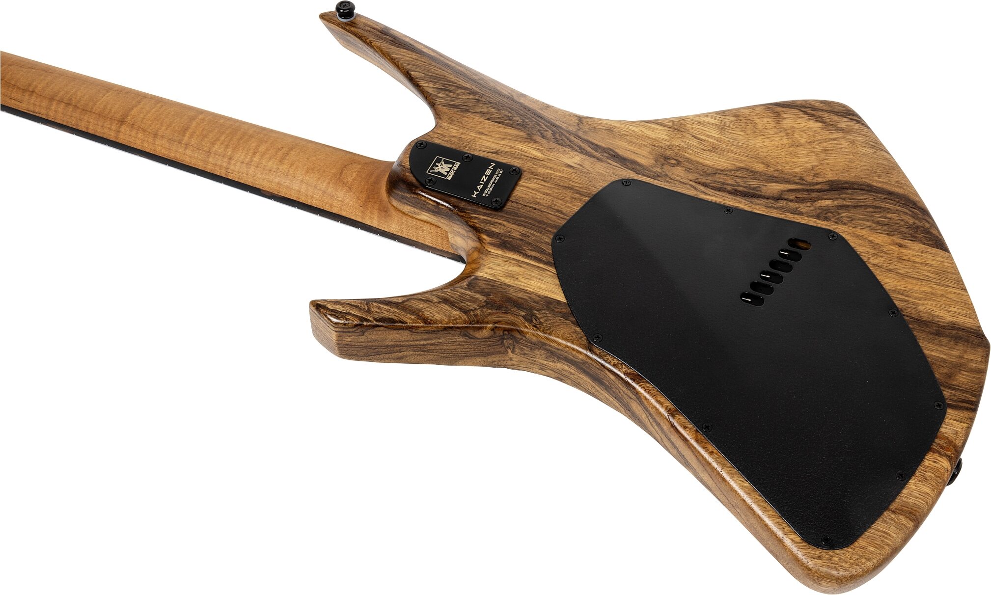 Ernie Ball Music Man Kaizen 6 Electric Guitar (with Case), Black Limba, Action Position Back