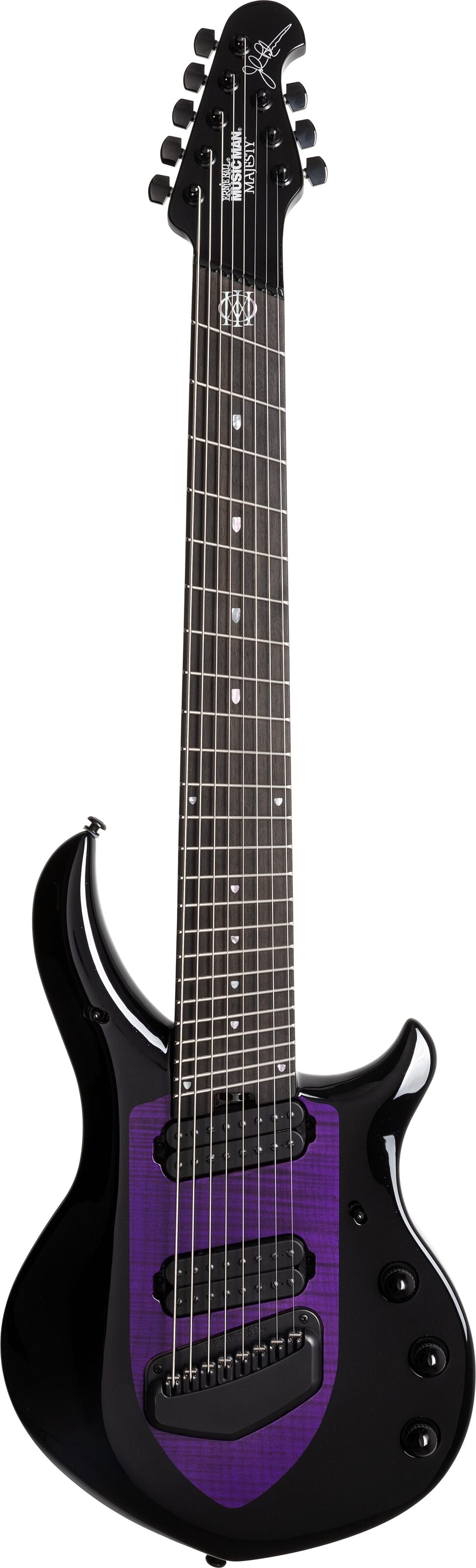 Ernie Ball Music Man John Petrucci Majesty 8-String Electric Guitar (with Case), Action Position Back