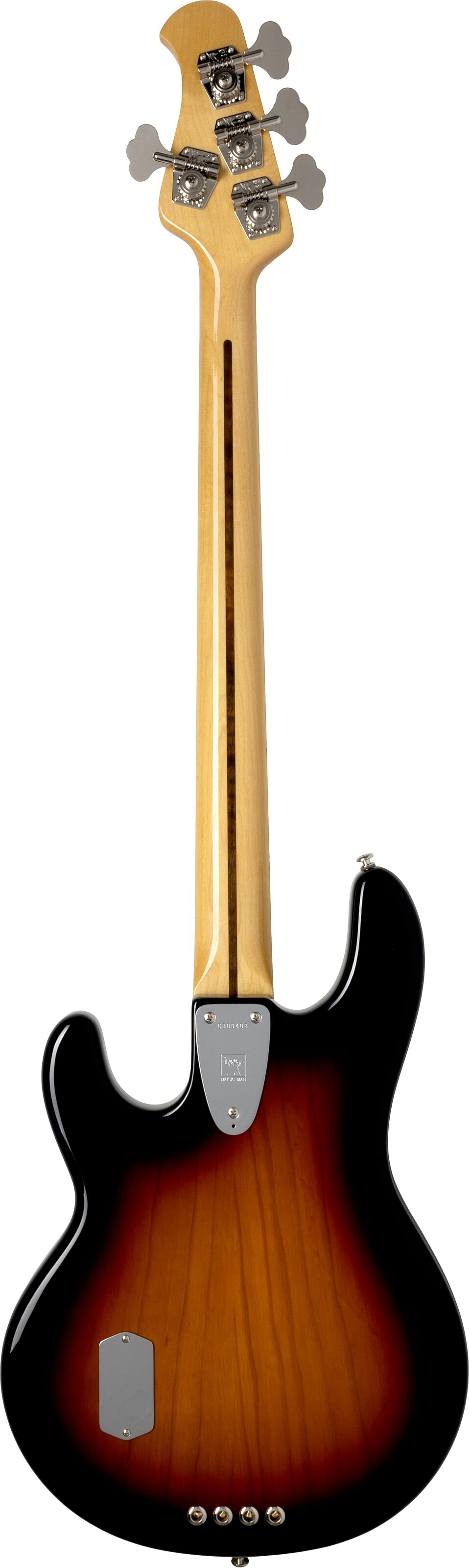 Ernie Ball Music Man Retro '70s StingRay Electric Bass (with Mono soft case), Sunburst, Action Position Back