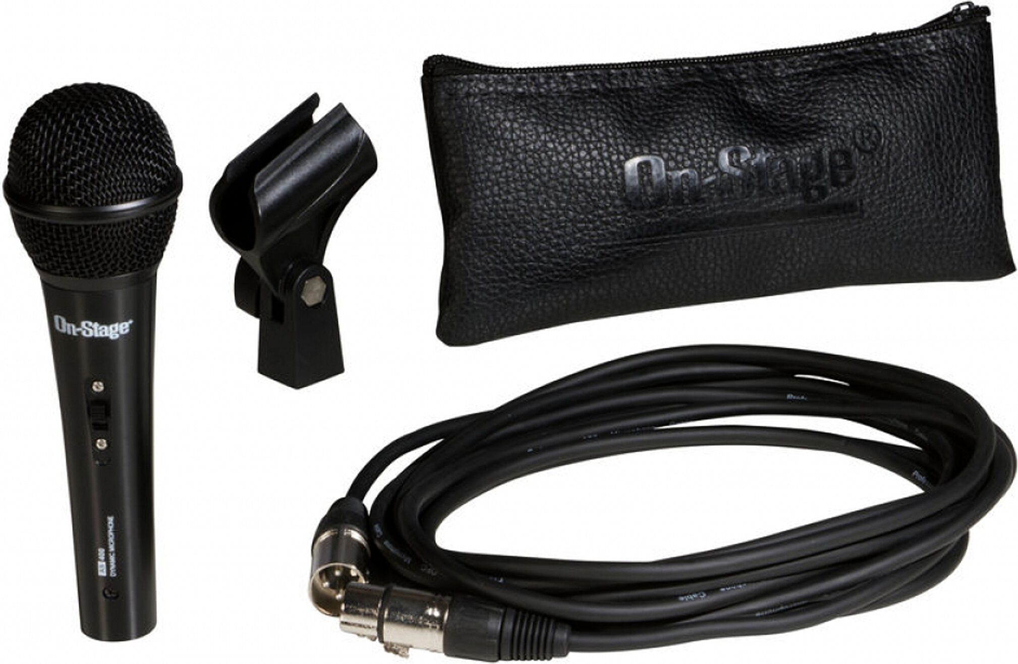 On-Stage AS400V2 Dynamic Handheld Microphone, Action Position Back