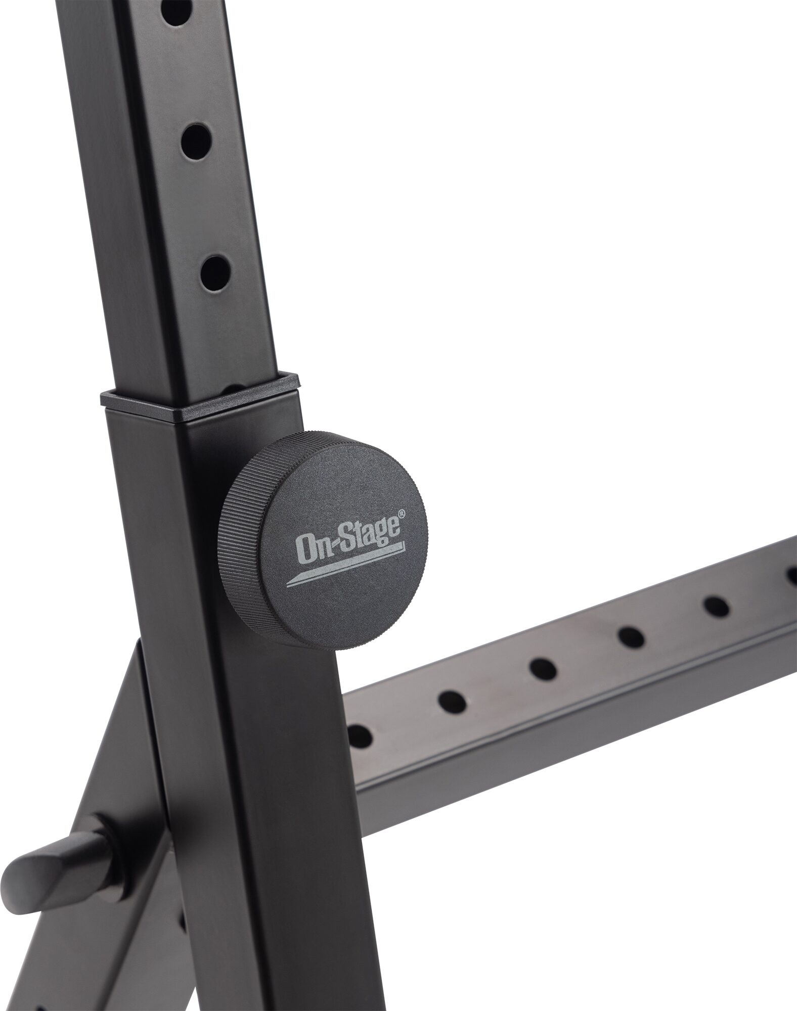 On-Stage KS1355 Single-Tier Z-Style Keyboard Stand, New, Action Position Back