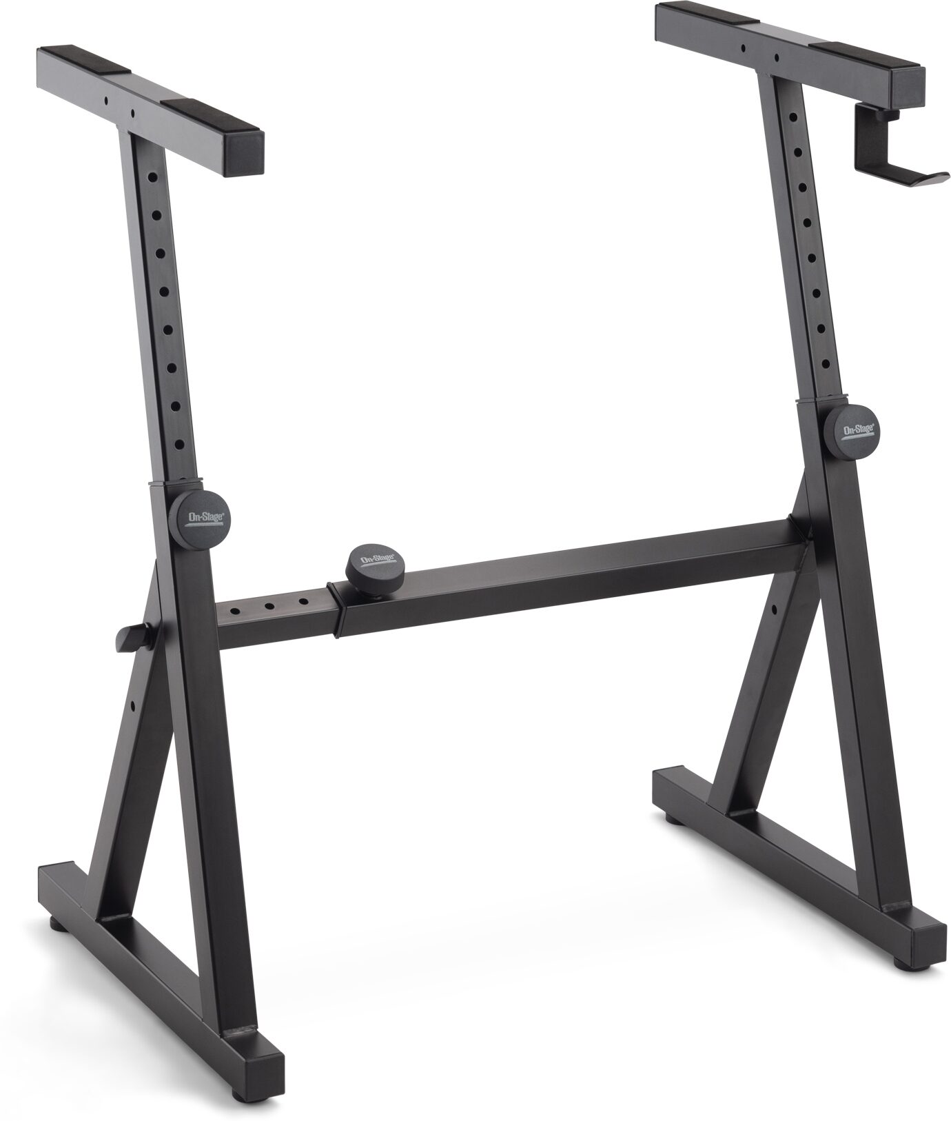 On-Stage KS1355 Single-Tier Z-Style Keyboard Stand, New, Action Position Back