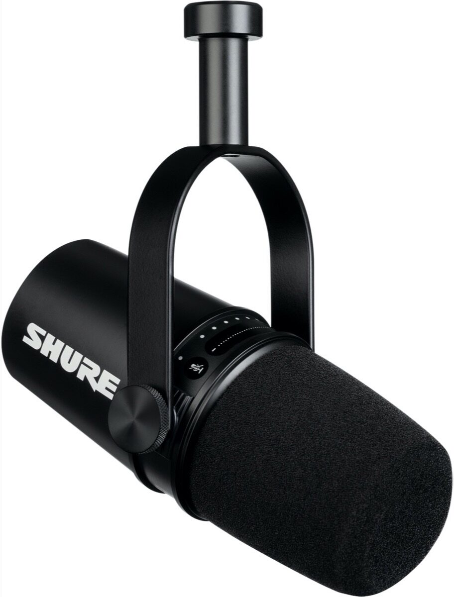 Compatible avec Shure MV7 Suspension Antichoc Professionelle -  Anti-araignée Micro pour Réduire le Bruit de Vibration pour Microphone MV7  USB Podcast