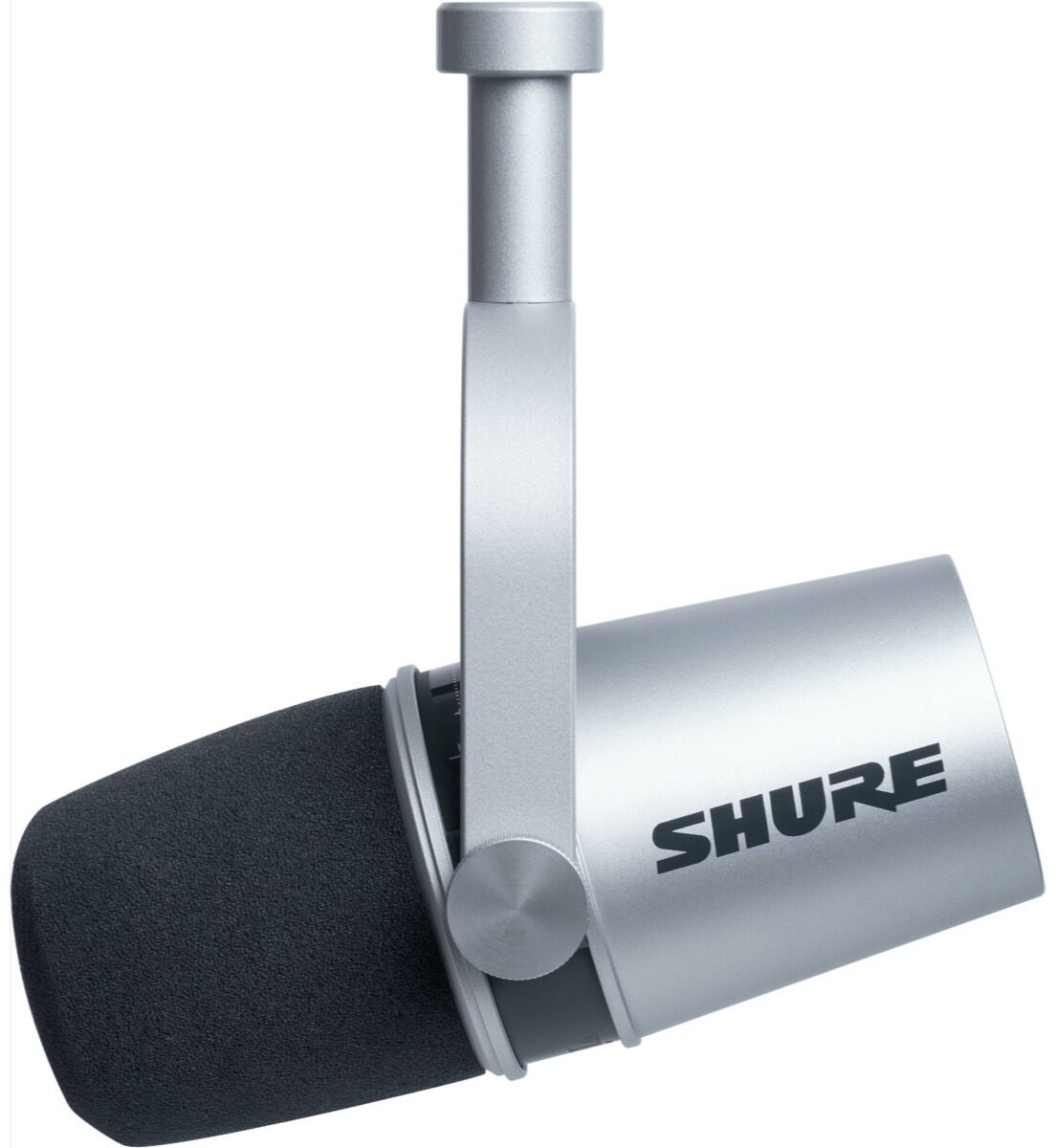 Shure MOTIV MV7 Dynamic Cardioid USB and XLR Podcast Microphone, Silver, MV7-S, Alt