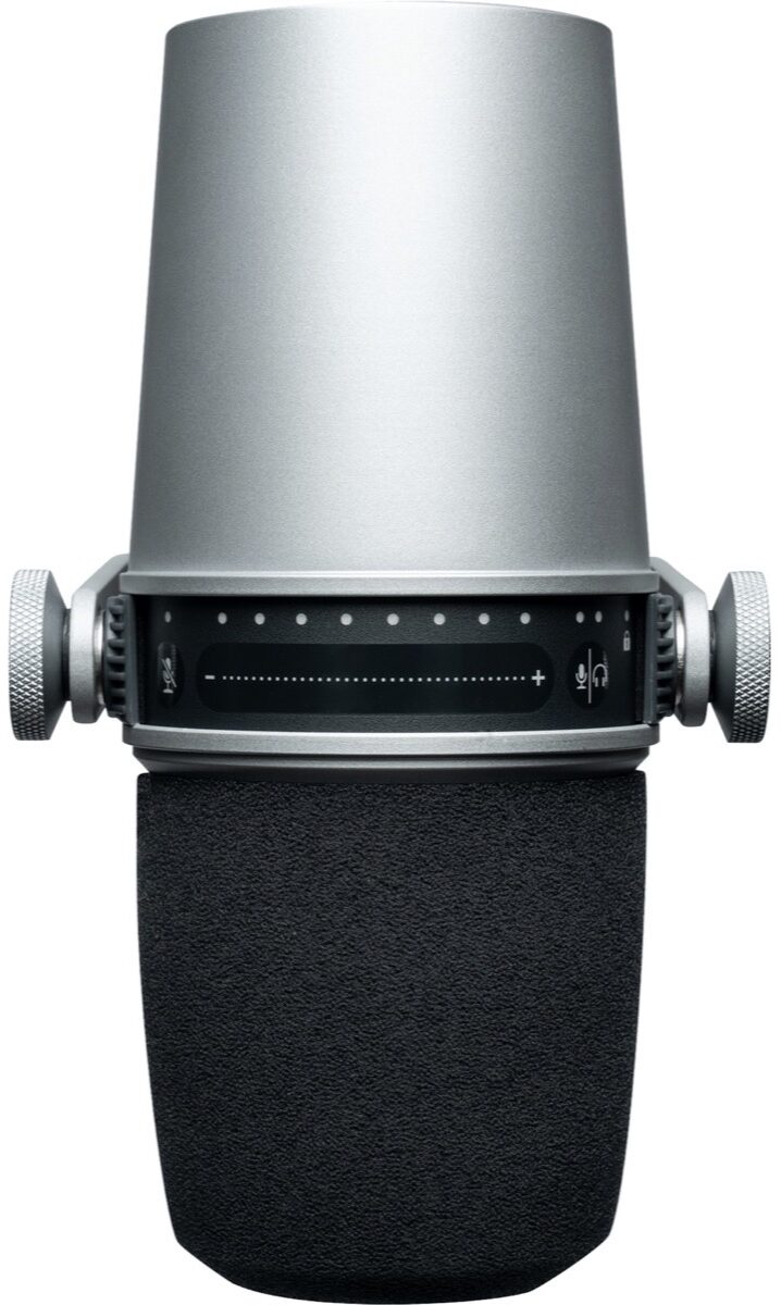 Shure MOTIV MV7 Dynamic Cardioid USB and XLR Podcast Microphone, Silver, MV7-S, Alt