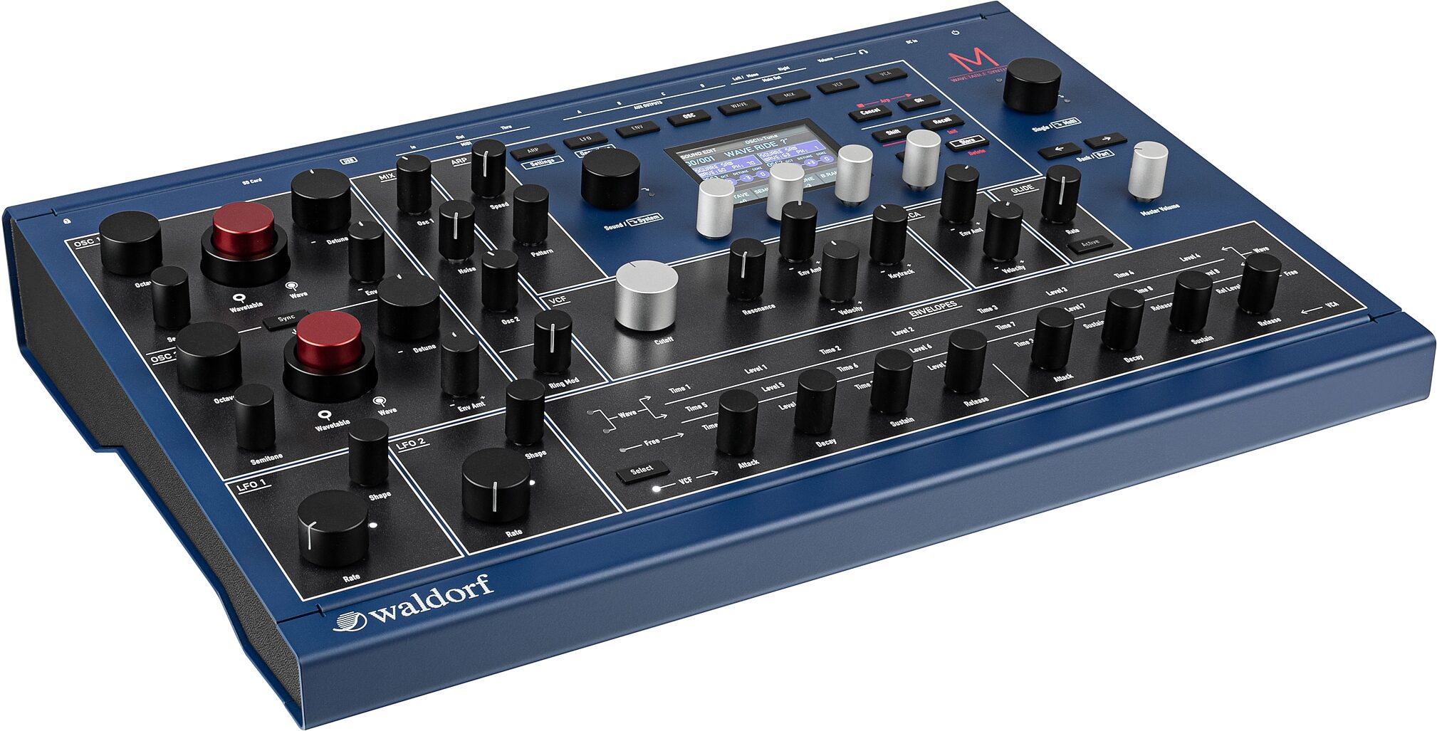 Waldorf M Wavetable Desktop Synthesizer, Action Position Back