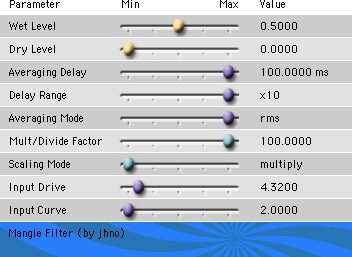 Cycling '74 Pluggo 3.1 VST MAS RTAS (Macintosh), Filter-Delay - Mangle Filter