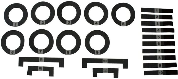 Protection Racket Drum Mat Marker Pack, New, Action Position Back