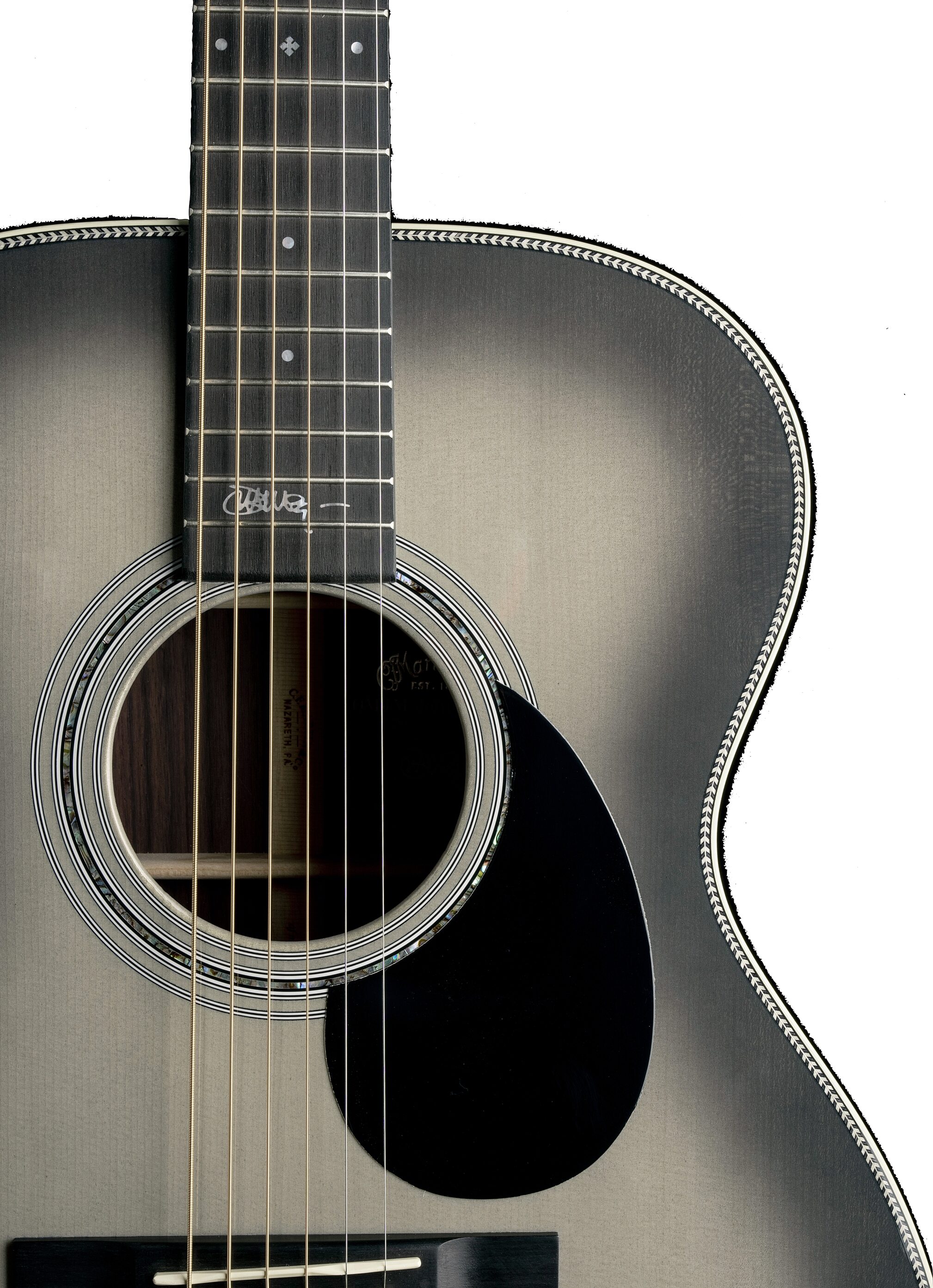 Martin OMJM John Mayer 20th Anniversary Acoustic-Electric Guitar (with Case), New, Action Position Back