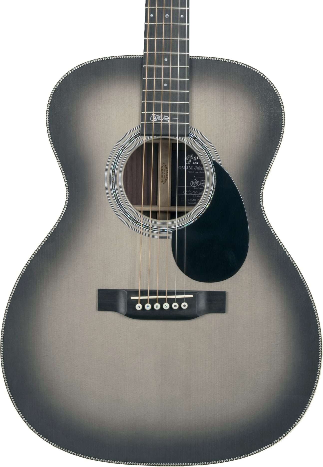 Martin OMJM John Mayer 20th Anniversary Acoustic-Electric Guitar (with Case), New, Action Position Back