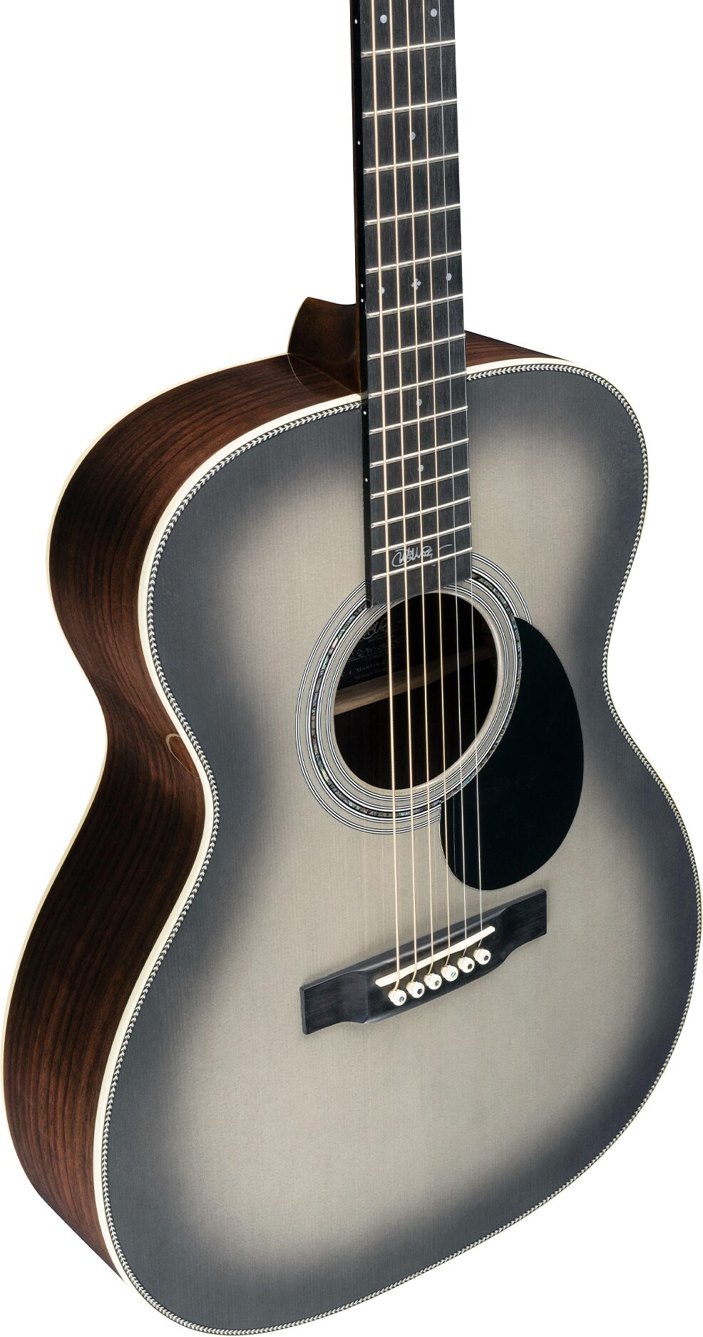 Martin OMJM John Mayer 20th Anniversary Acoustic-Electric Guitar (with Case), New, Action Position Back