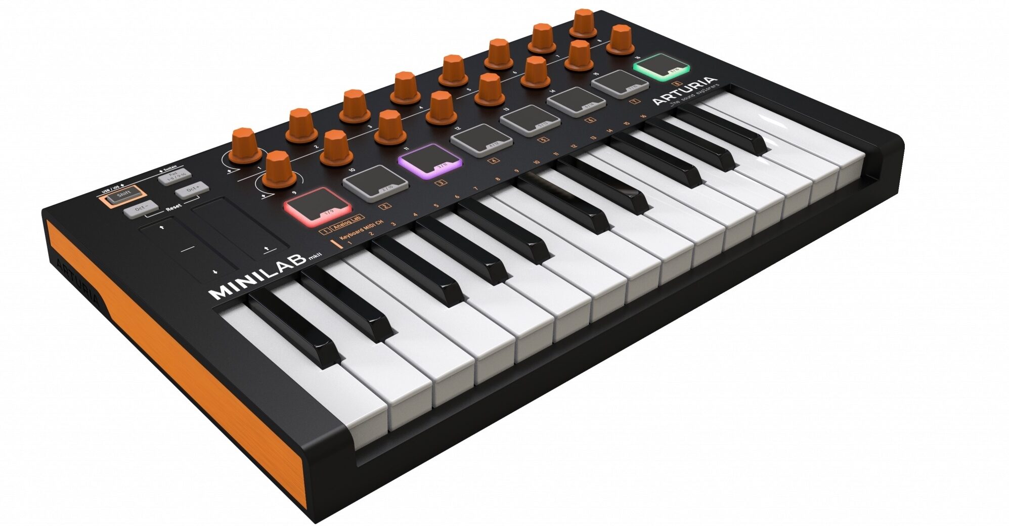 Arturia MiniLab Mk II USB MIDI Keyboard Controller, 25-Key