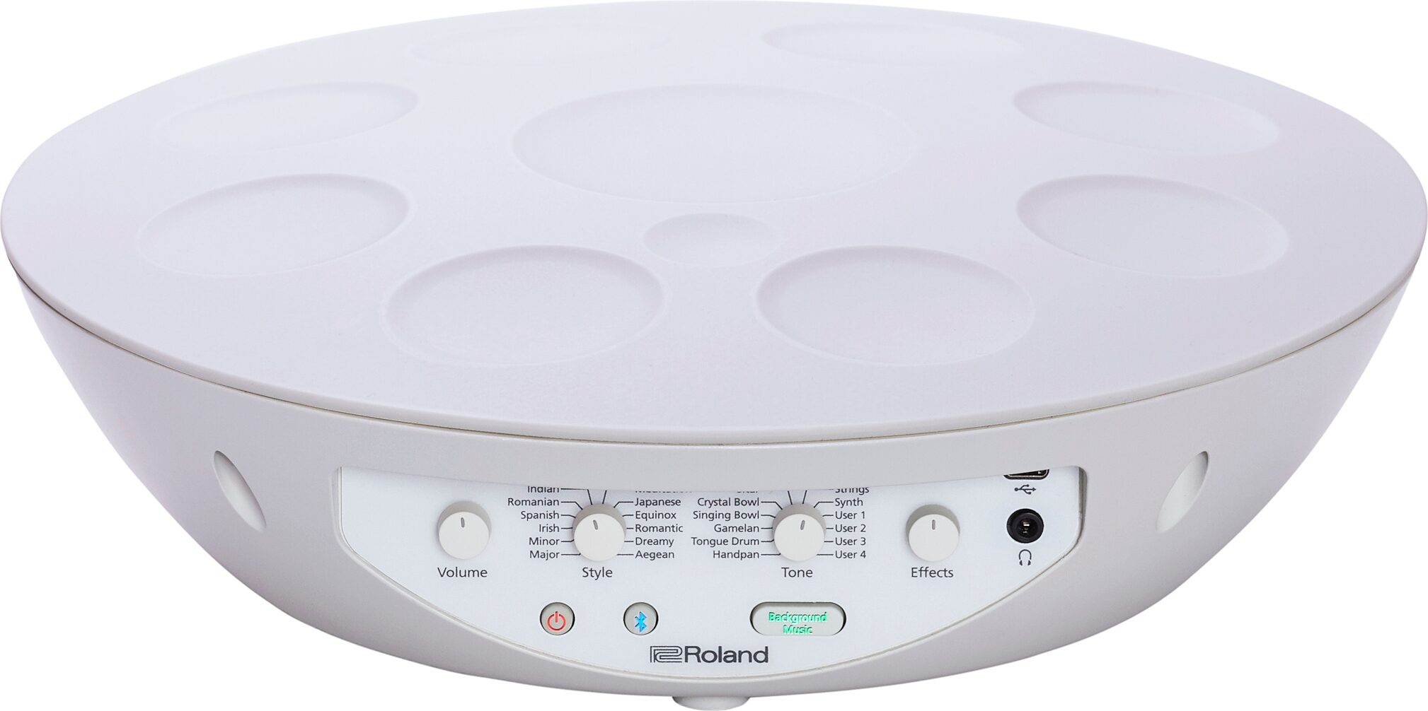 Roland MN-10 Mood Pan Electronic Handpan Instrument, New, Action Position Back