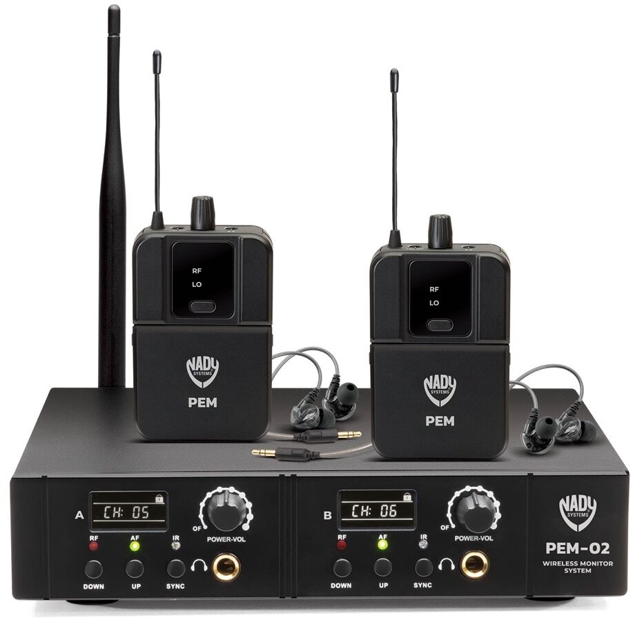 Nady PEM-02 Dual-Channel Wireless Personal In-Ear Monitor System, view
