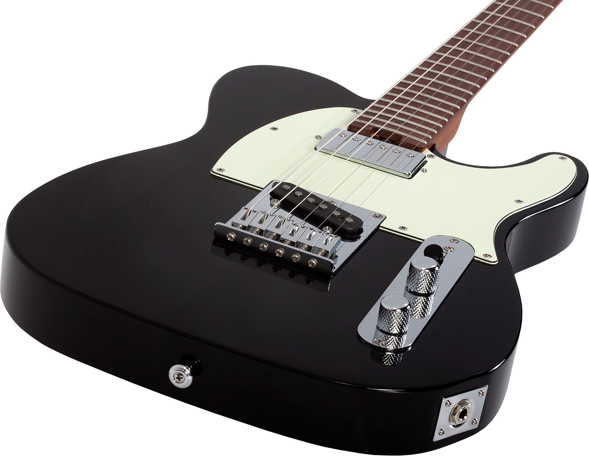 Schecter Diamond Series Nick Johnston PT Electric Guitar, Atomic Ink, Action Position Back