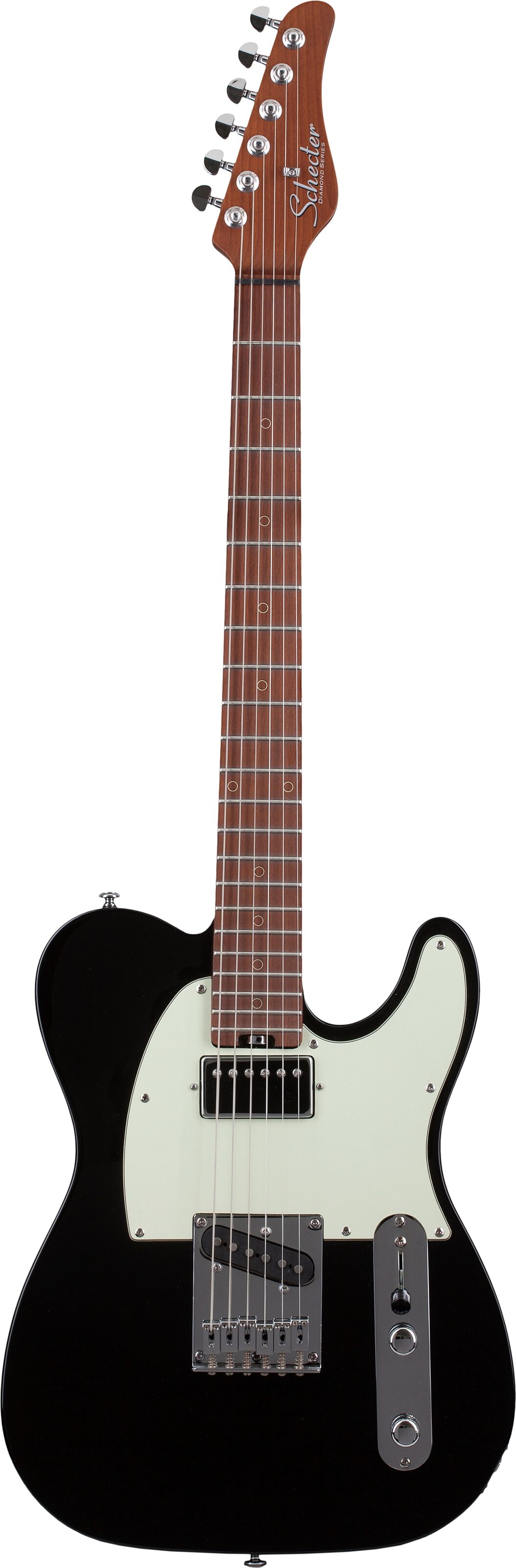 Schecter Diamond Series Nick Johnston PT Electric Guitar, Atomic Ink, Action Position Back