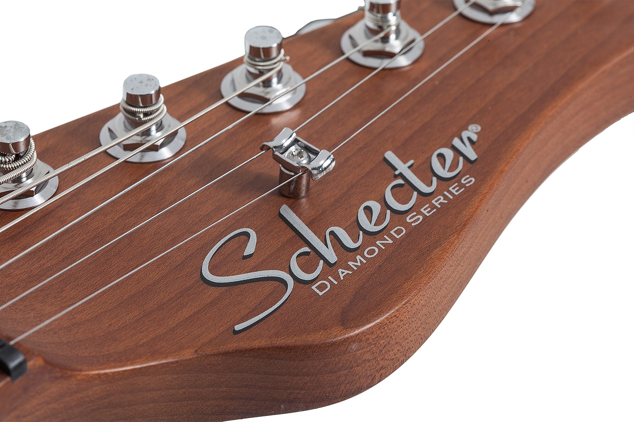 Schecter Diamond Series Nick Johnston PT Electric Guitar, Atomic Ink, Action Position Back