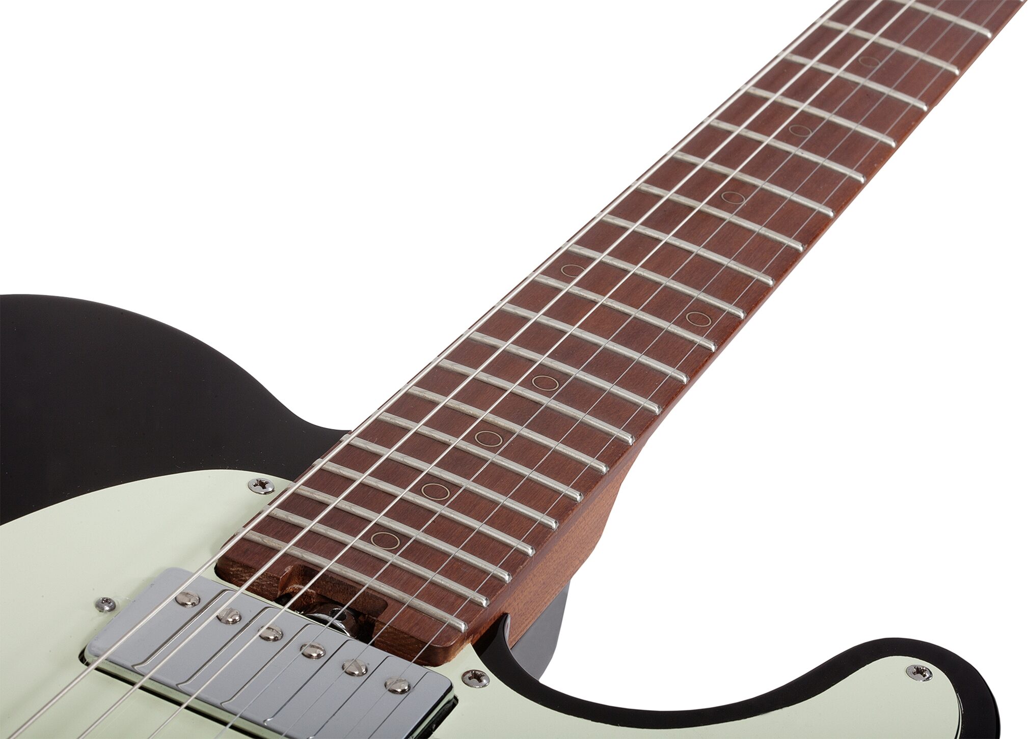 Schecter Diamond Series Nick Johnston PT Electric Guitar, Atomic Ink, Action Position Back