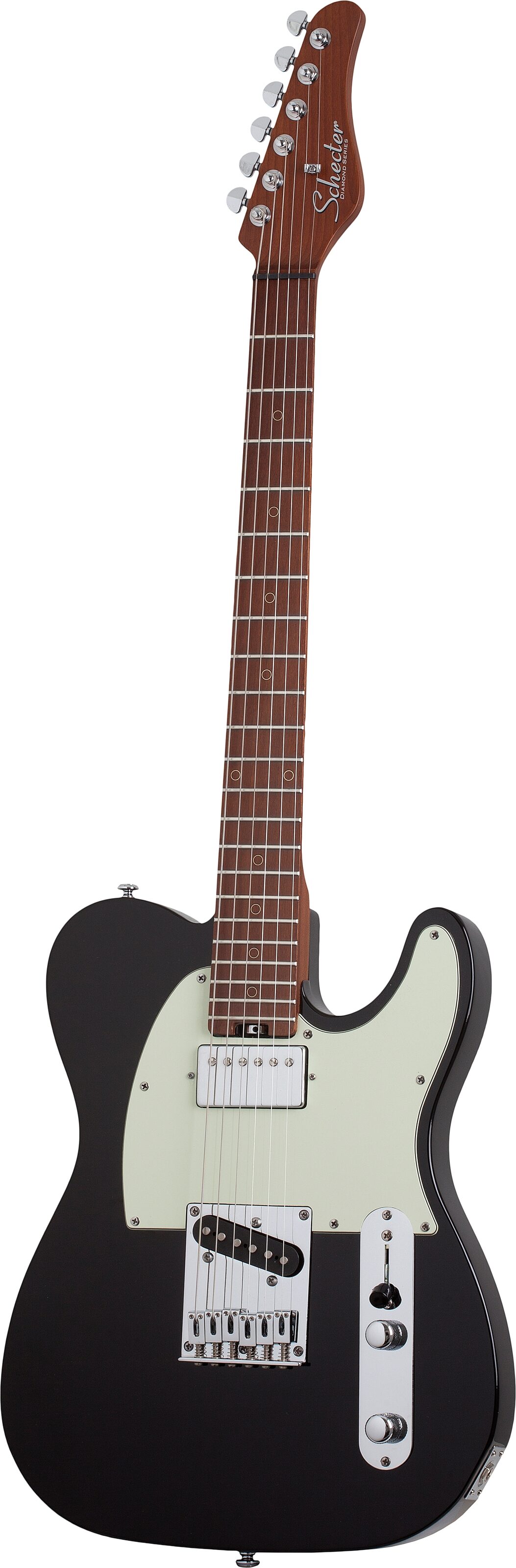 Schecter Diamond Series Nick Johnston PT Electric Guitar, Atomic Ink, Action Position Back