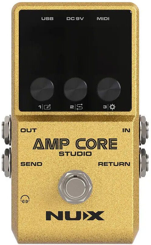 NUX Amp Core Studio Modeler Pedal, New, Action Position Back