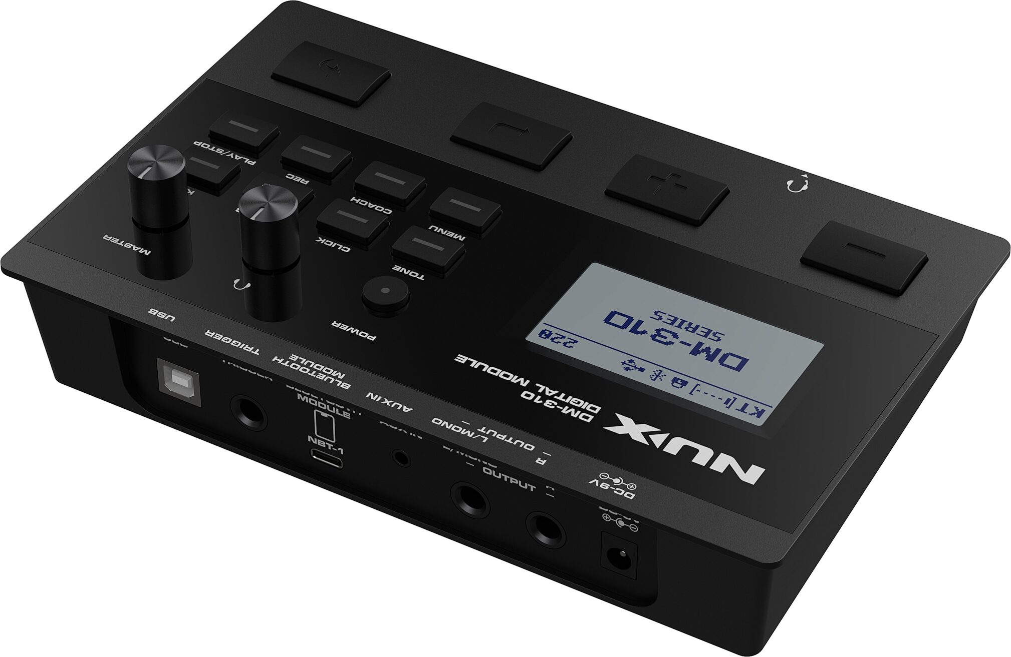 NU-X DM-310 All-Mesh Head Electronic Drum Kit, Action Position Back