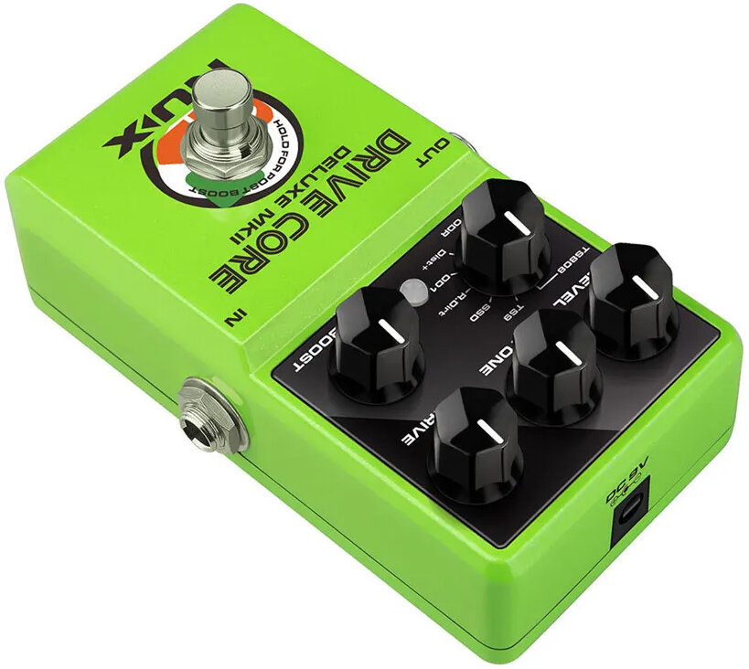 NUX Drive Core DLX MKII Overdrive Pedal, New, Action Position Back