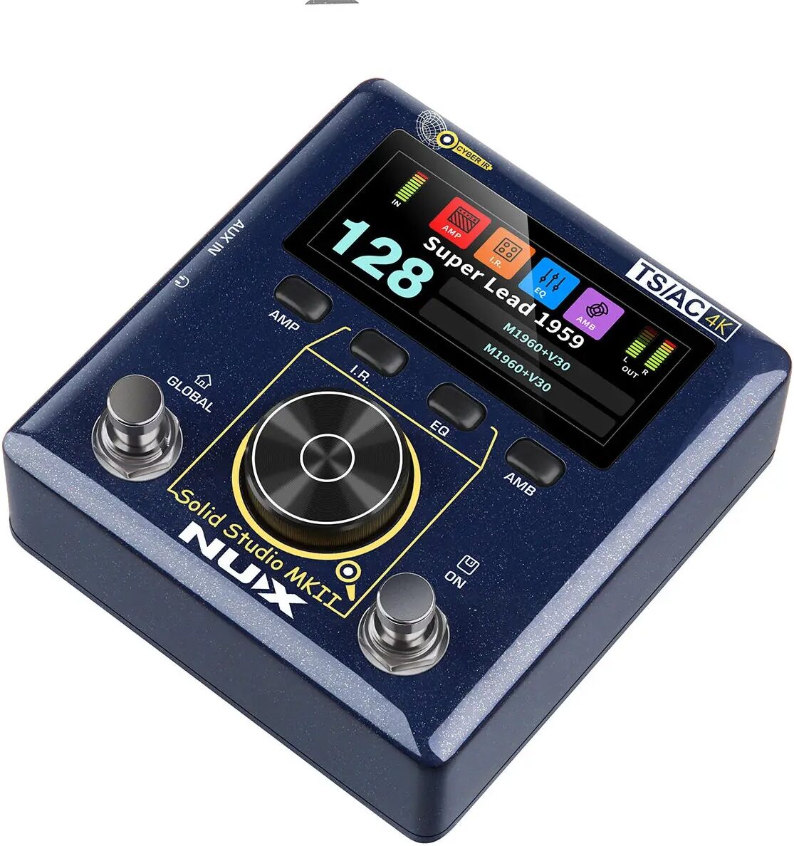 NUX Solid Studio MKII NSS-6 Amp Simulator IR Loader Pedal, New, Action Position Back