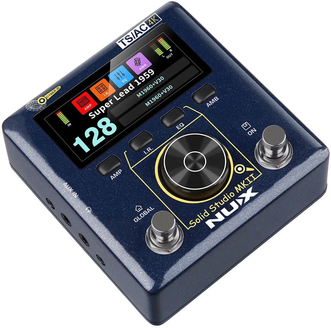 NUX Solid Studio MKII NSS-6 Amp Simulator IR Loader Pedal, New, Action Position Back
