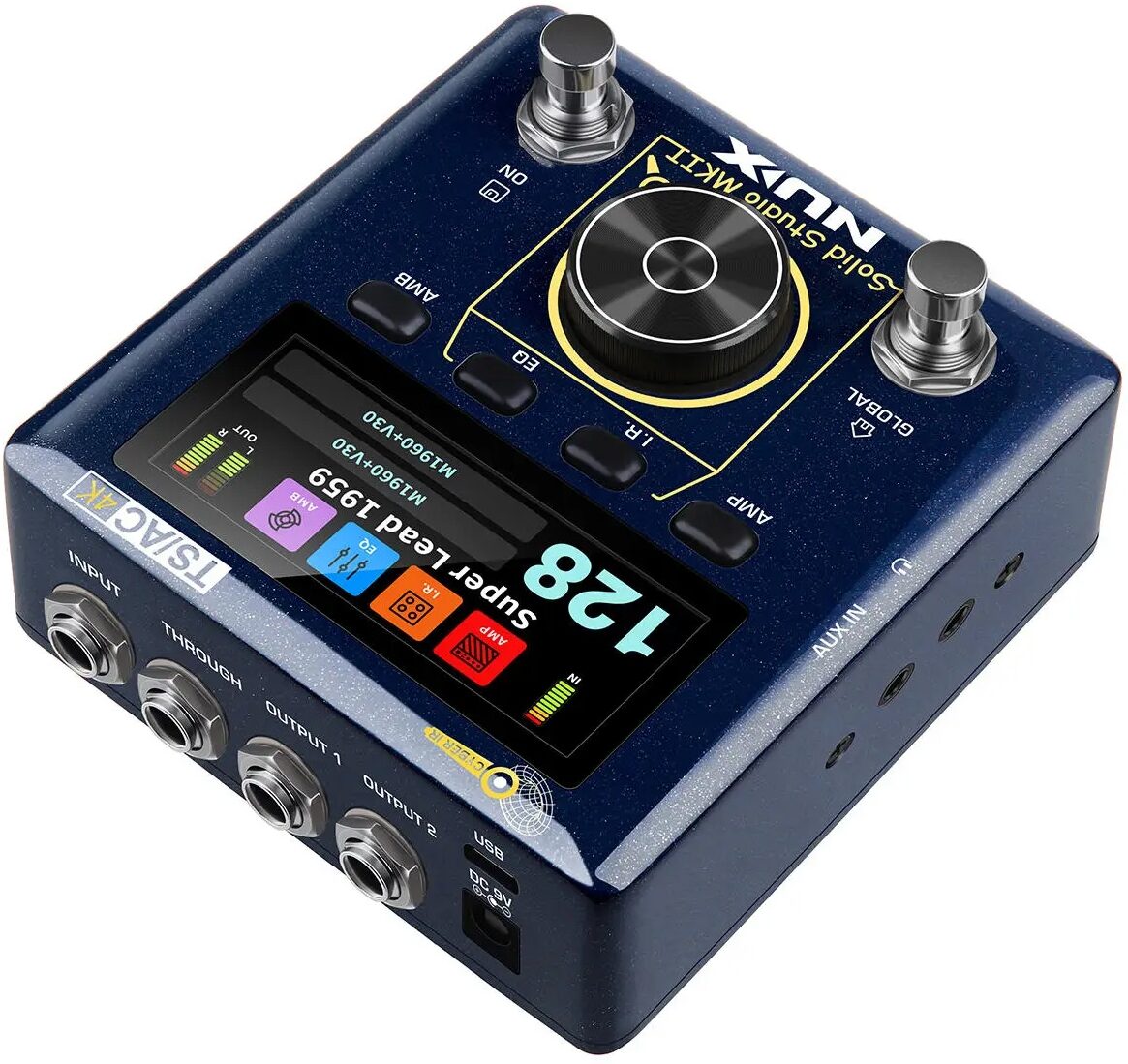 NUX Solid Studio MKII NSS-6 Amp Simulator IR Loader Pedal, New, Action Position Back