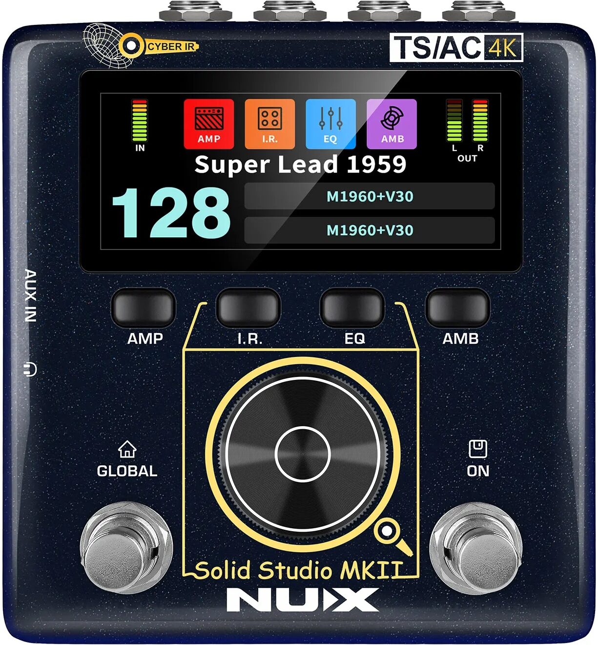 NUX Solid Studio MKII NSS-6 Amp Simulator IR Loader Pedal, New, Action Position Back