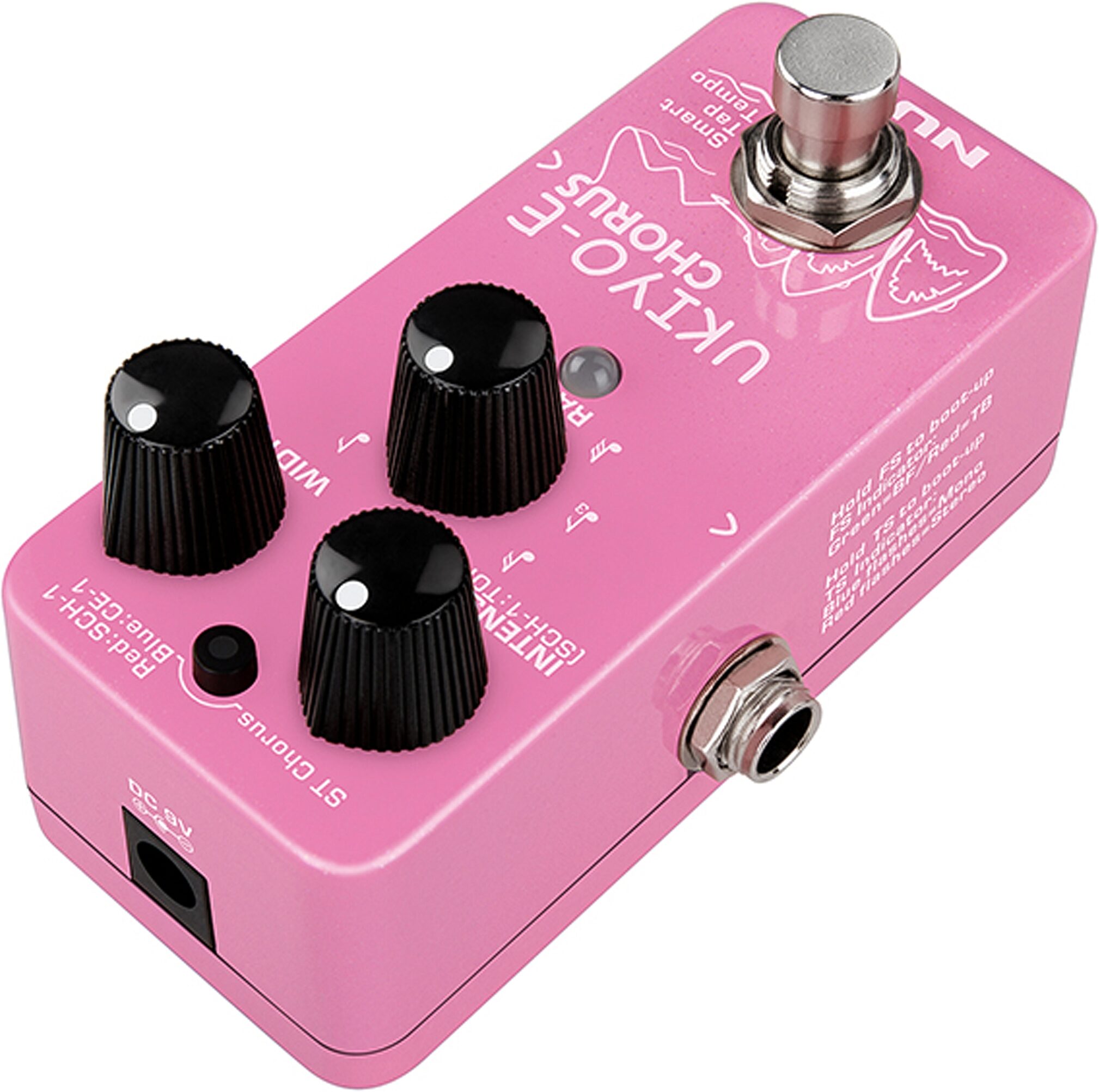 NUX NCH-4 Ukiyo-E Chorus Pedal, New, Action Position Back