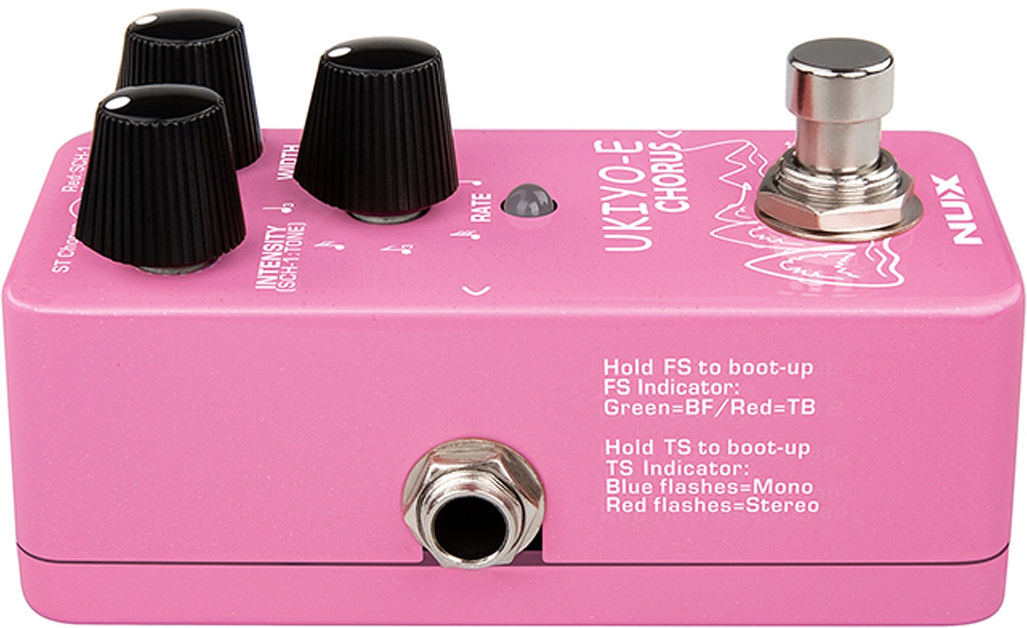 NUX NCH-4 Ukiyo-E Chorus Pedal, New, Action Position Back