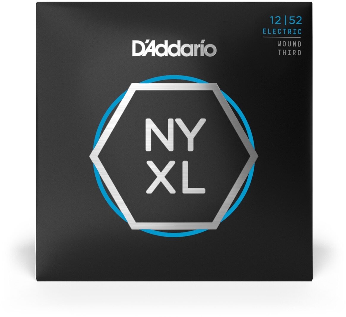 D'Addario NYXL Nickel Wound Electric Guitar Strings, NYXL1252W, Light, Wound Third, view