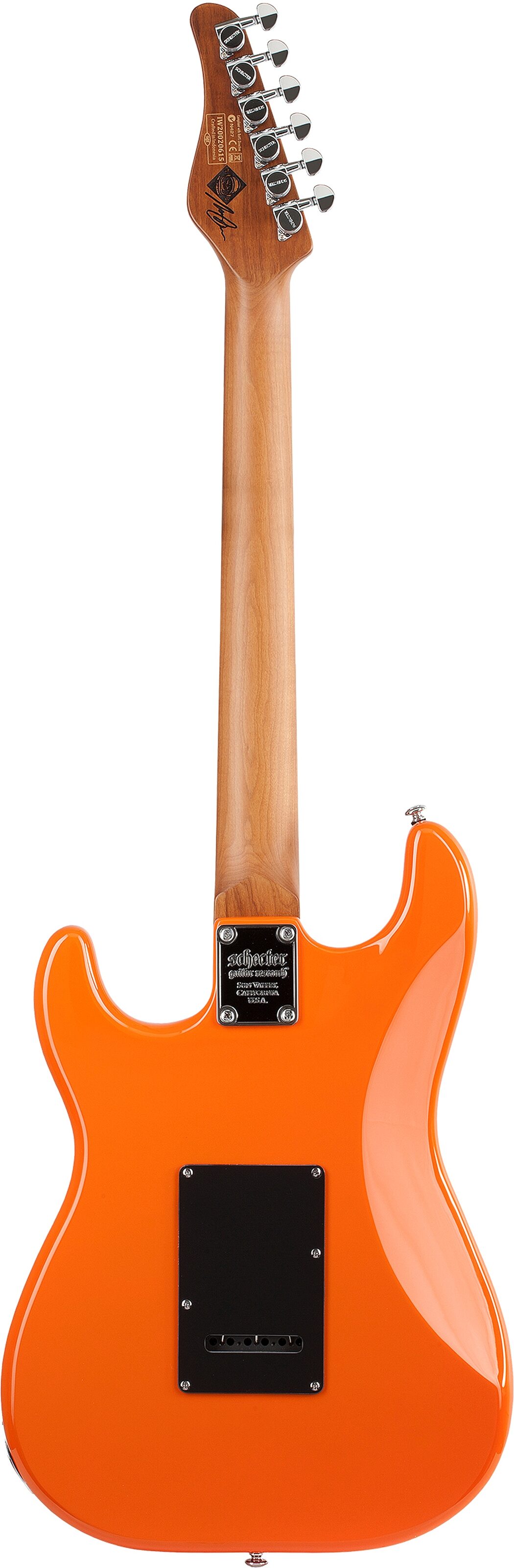 Schecter Nick Johnston Traditional SSS Electric Guitar, Action Position Back