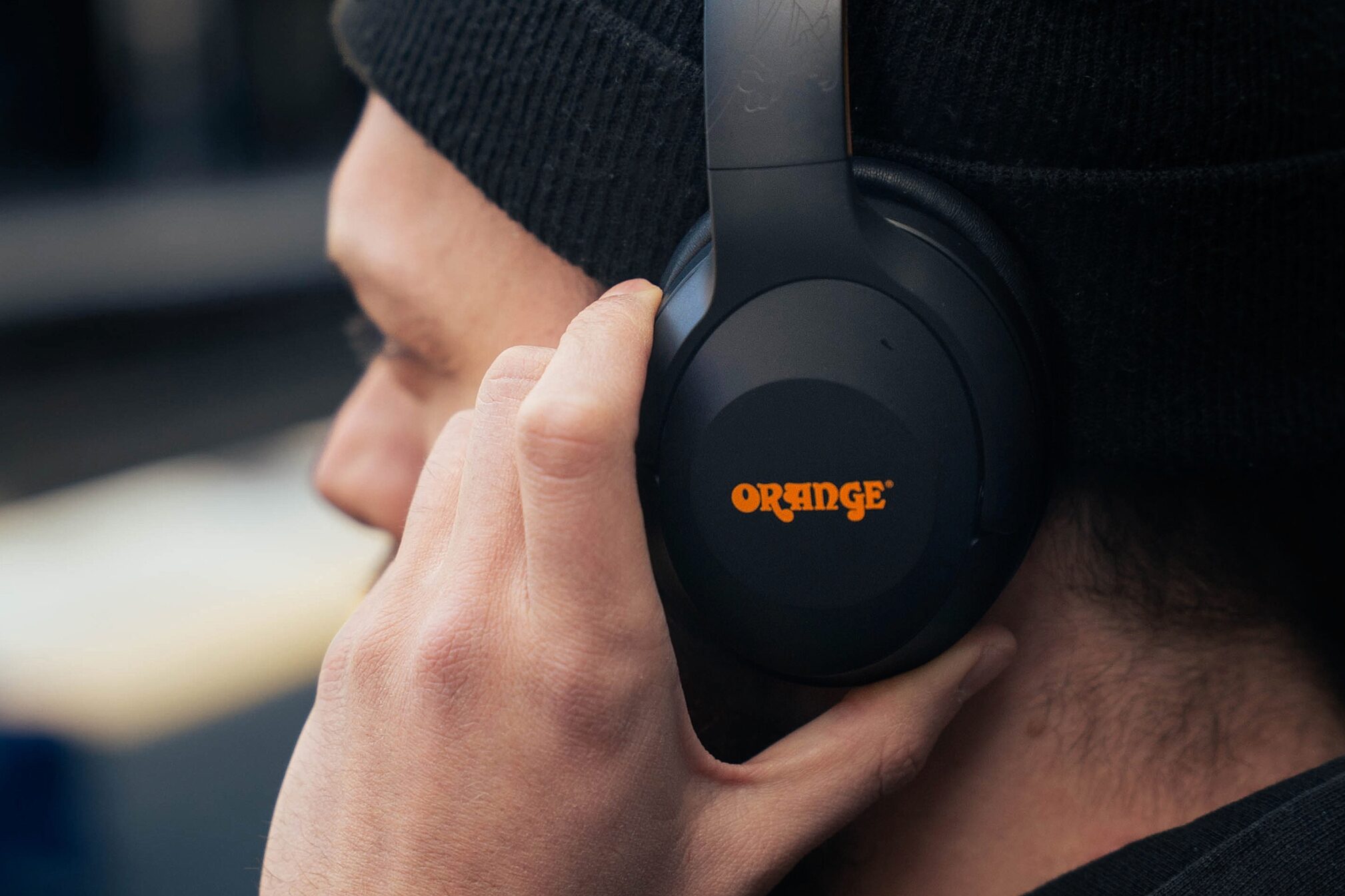 Orange O Edition MKII Wireless Noise-Cancelling Bluetooth Headphones, New, In Use