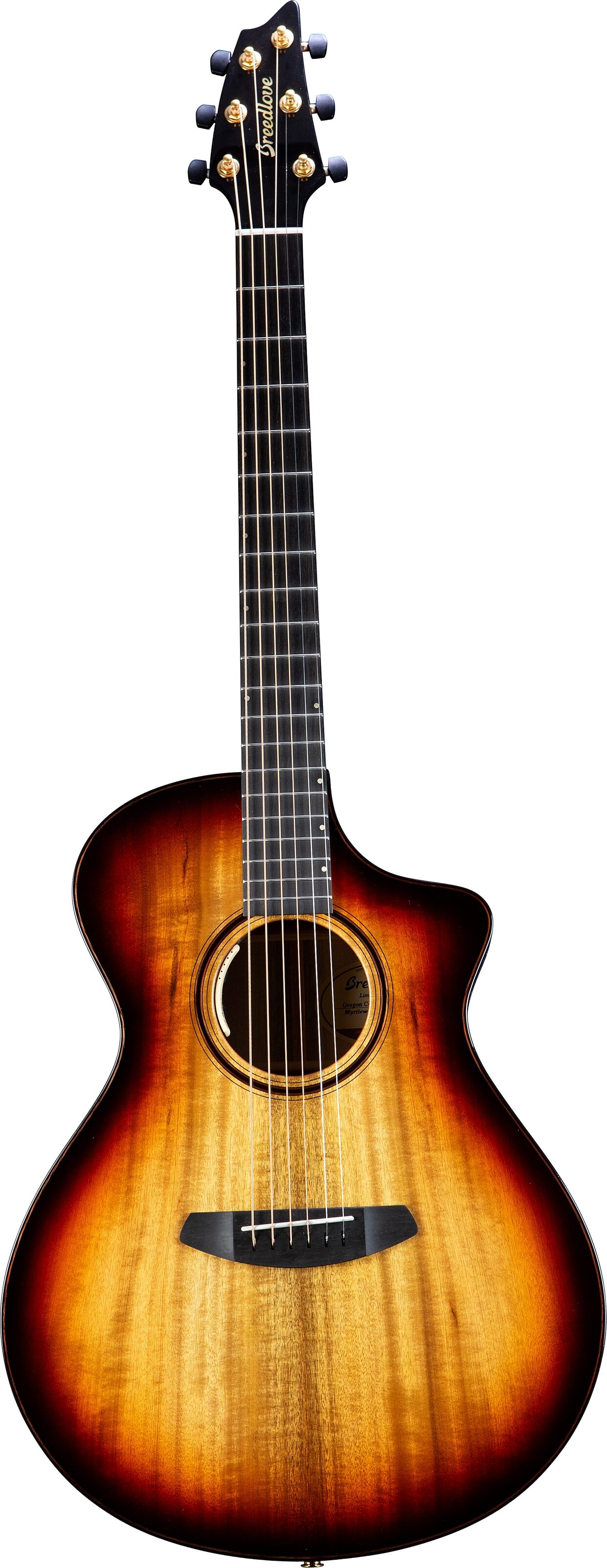 Breedlove Limited Oregon Concert CE Acoustic-Electric Guitar (with Case), Action Position Back