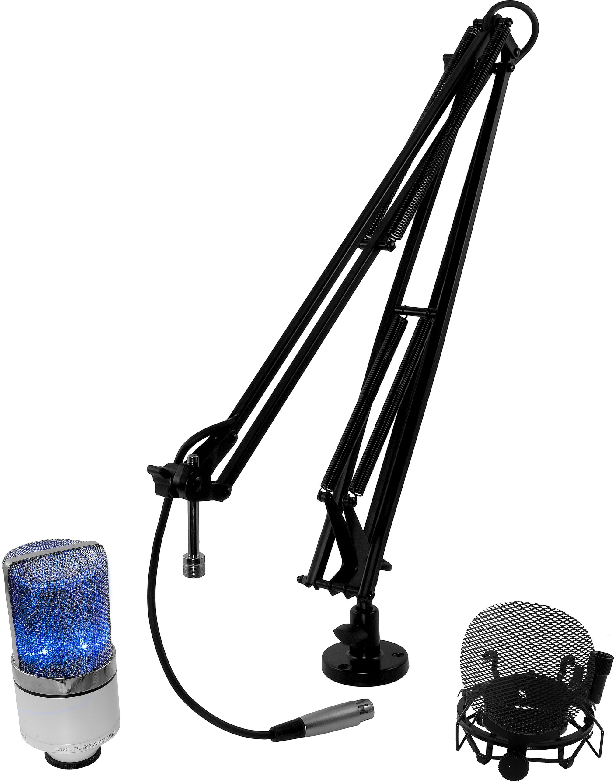 MXL OverStream Bundle with 990 Microphone, Action Position Back