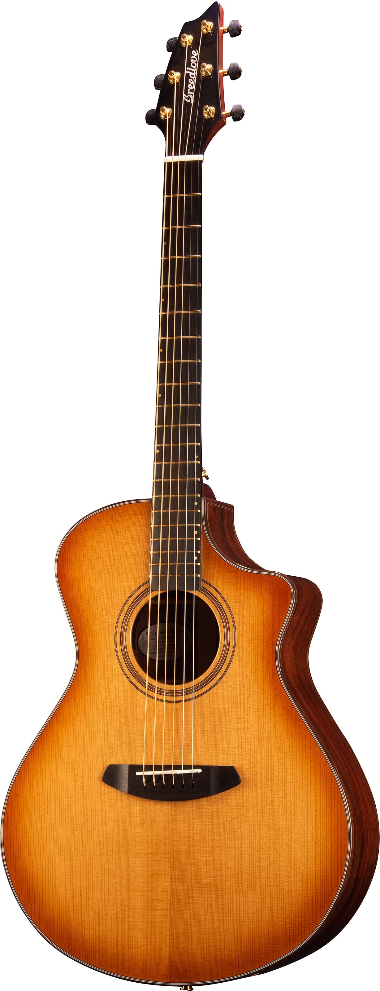 Breedlove Organic Artista Concert CE Acoustic-Electric Guitar, Action Position Back