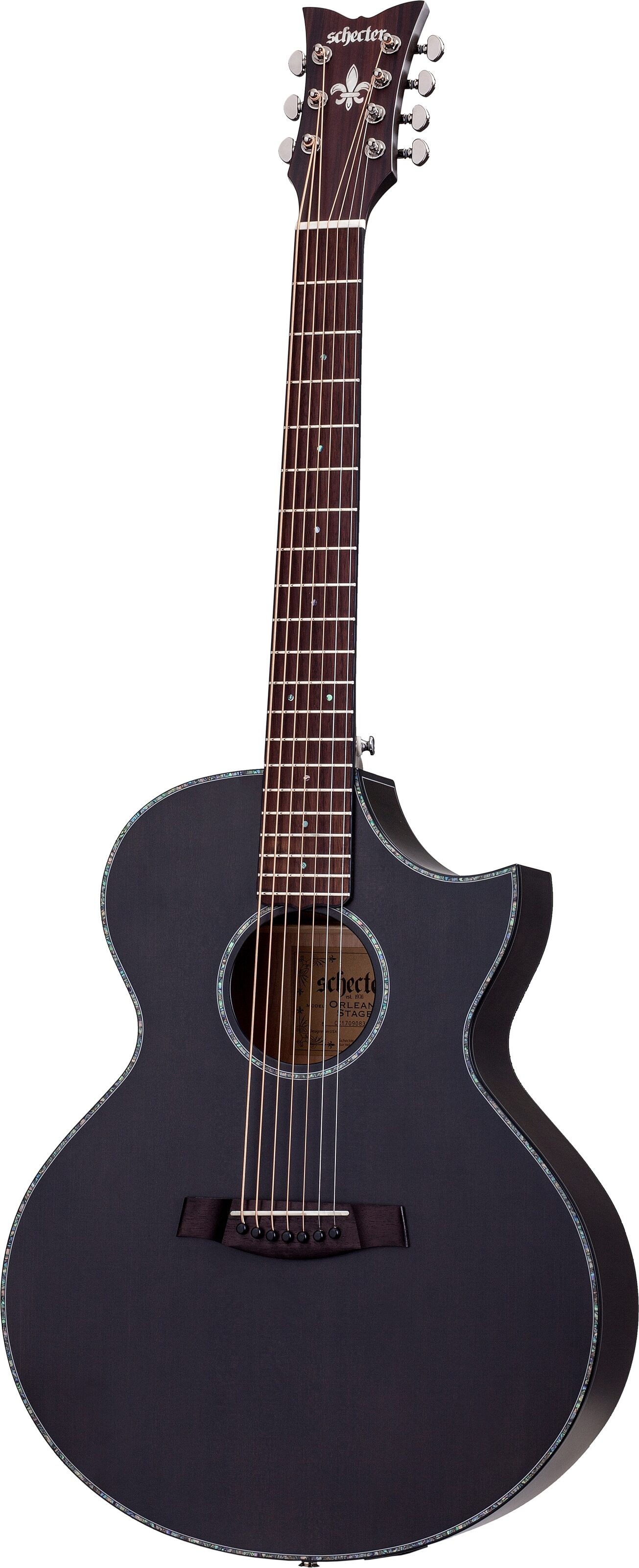 elleve bølge Snor Schecter Orleans Stage 7 Acoustic-Electric Guitar, 7-String