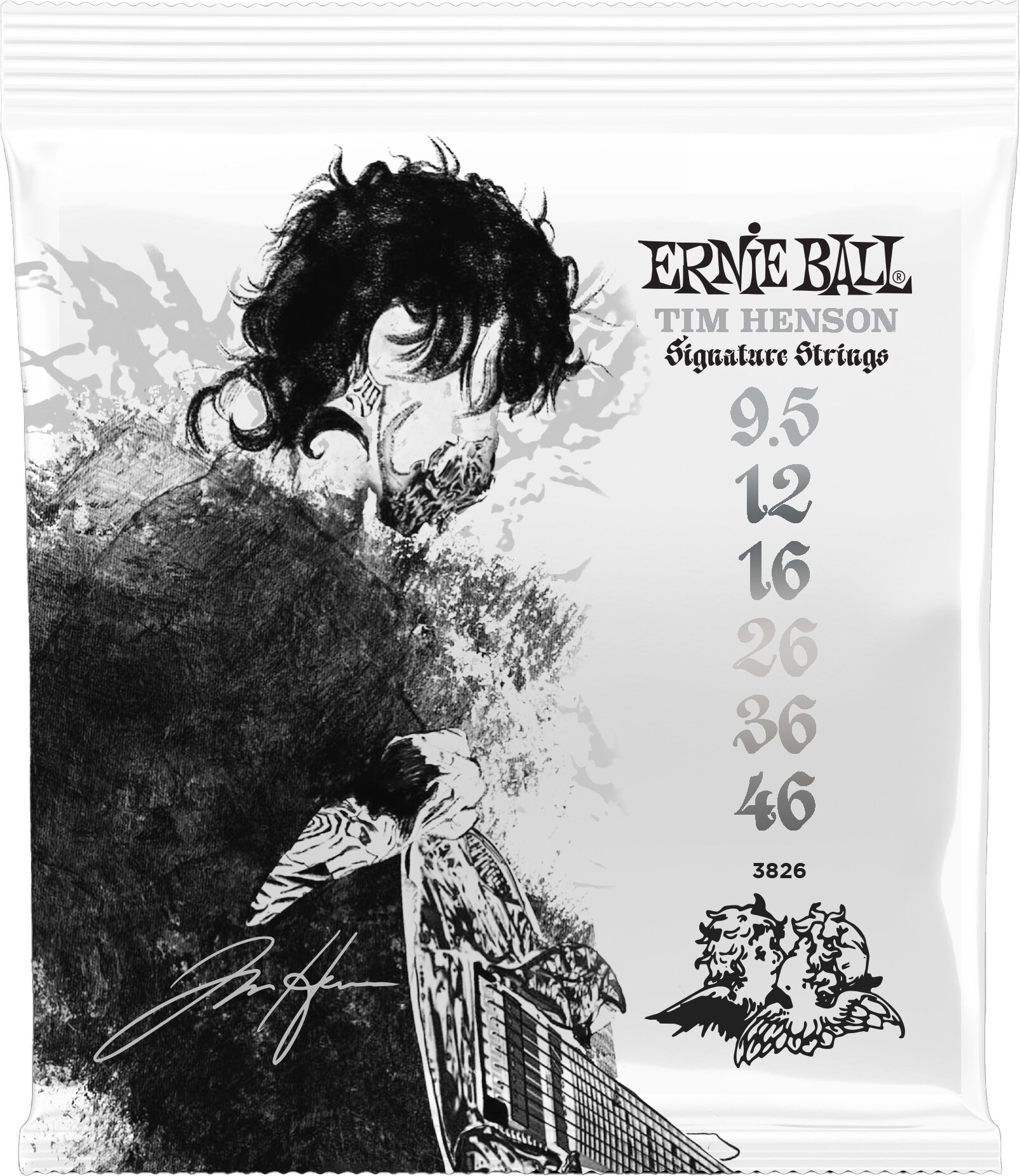 Ernie Ball P03826 Tim Henson Signature Electric Guitar Strings, New, Action Position Back