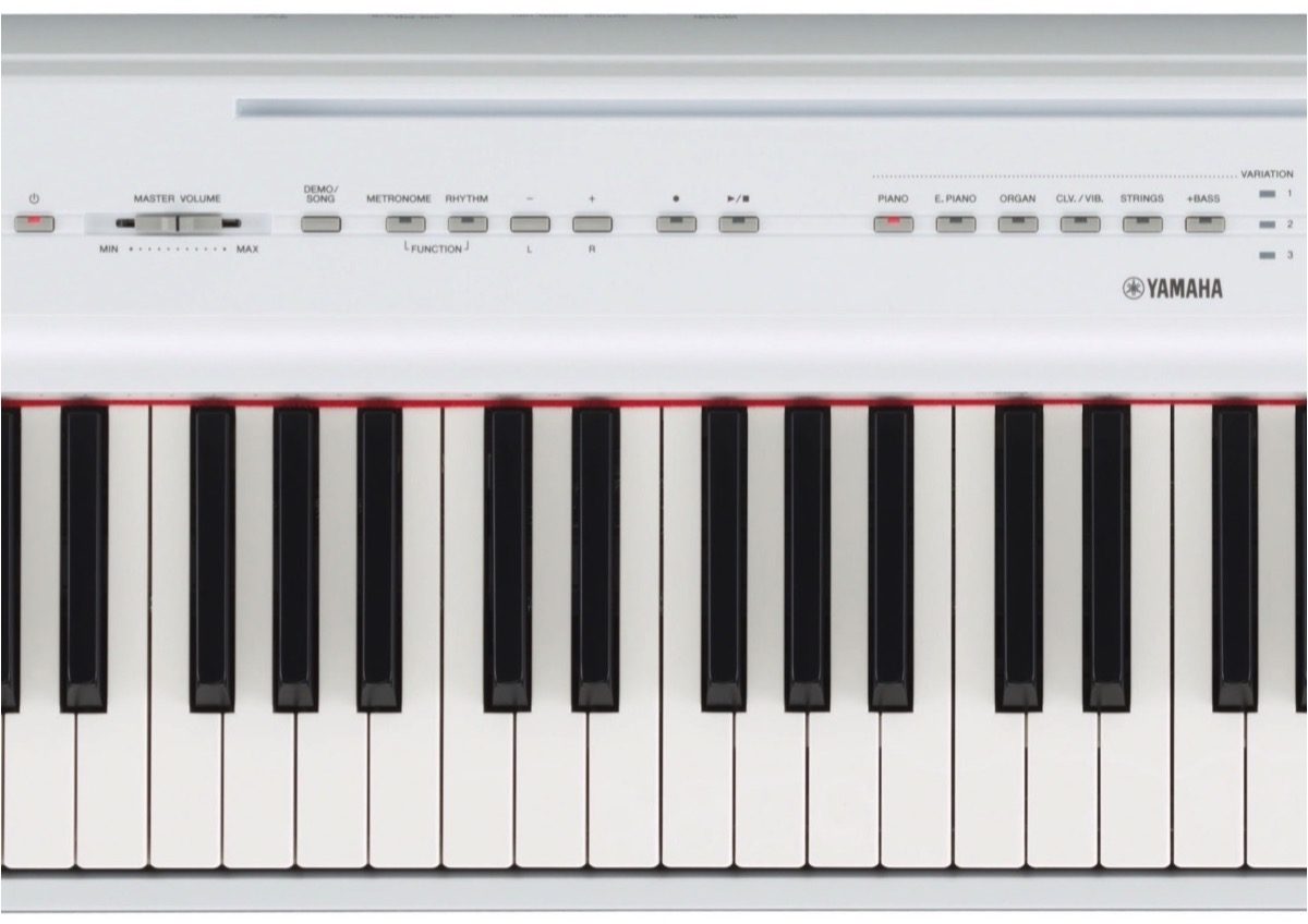 Yamaha P-125WH (88-Keys) Digital Piano White - The Guitar Store