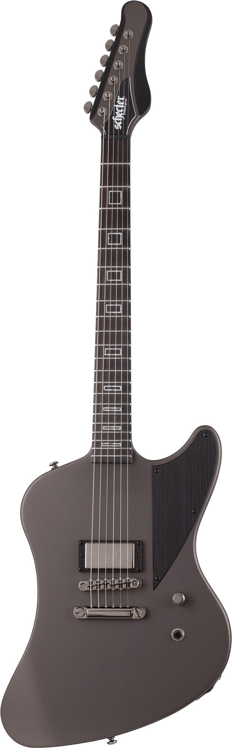 Schecter Paul Wiley Noir Electric Guitar, Action Position Back