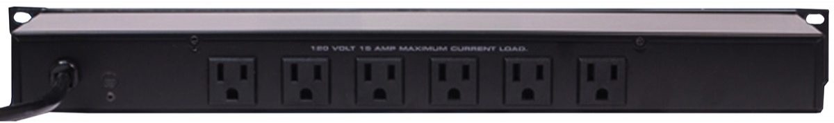 World Tour PD-6 6 Outlet Rack Power Distribution, Alt