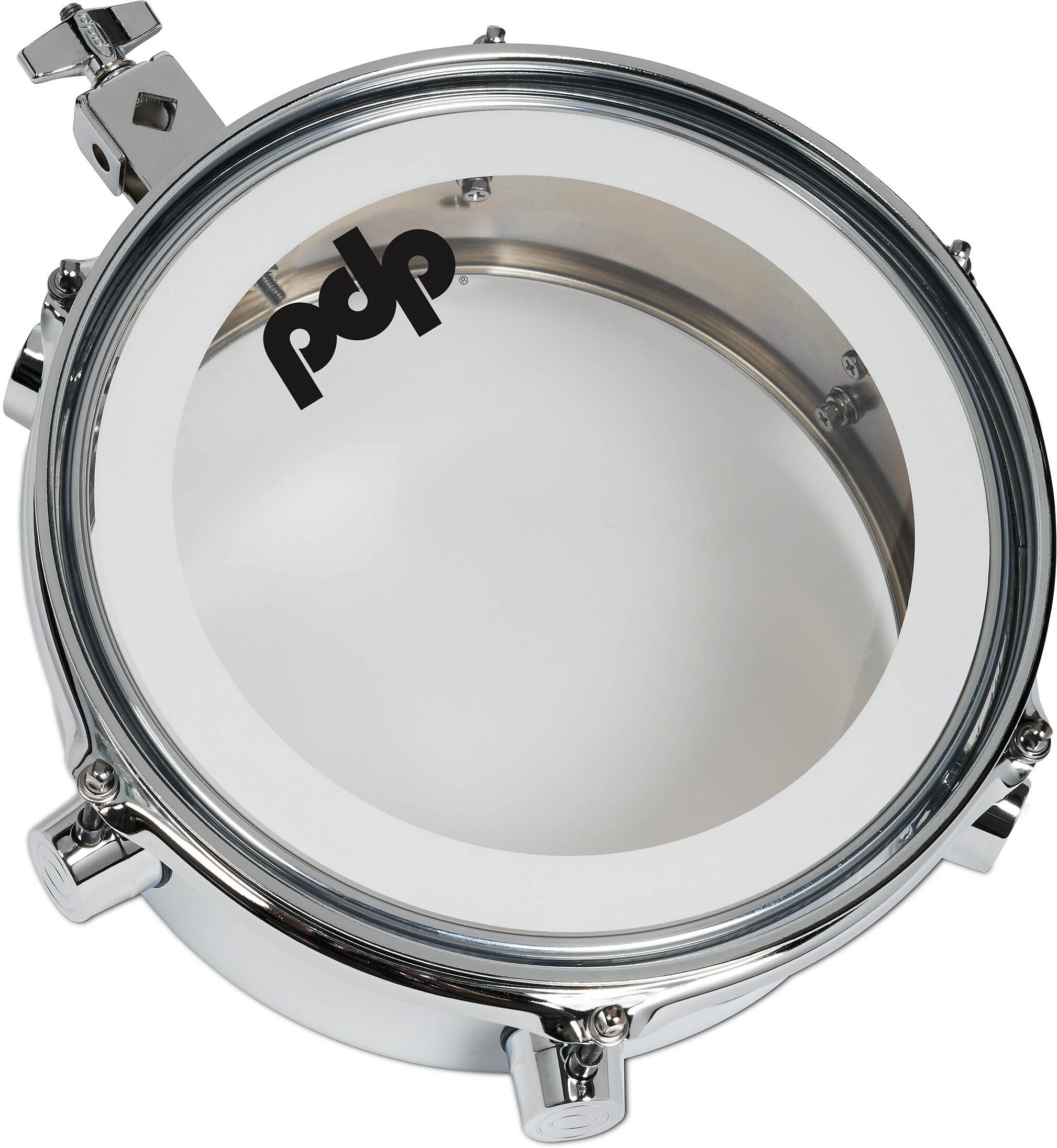 Pacific Drums Mini Timbale, Chrome Over Steel, 4x10 inch, Action Position Back