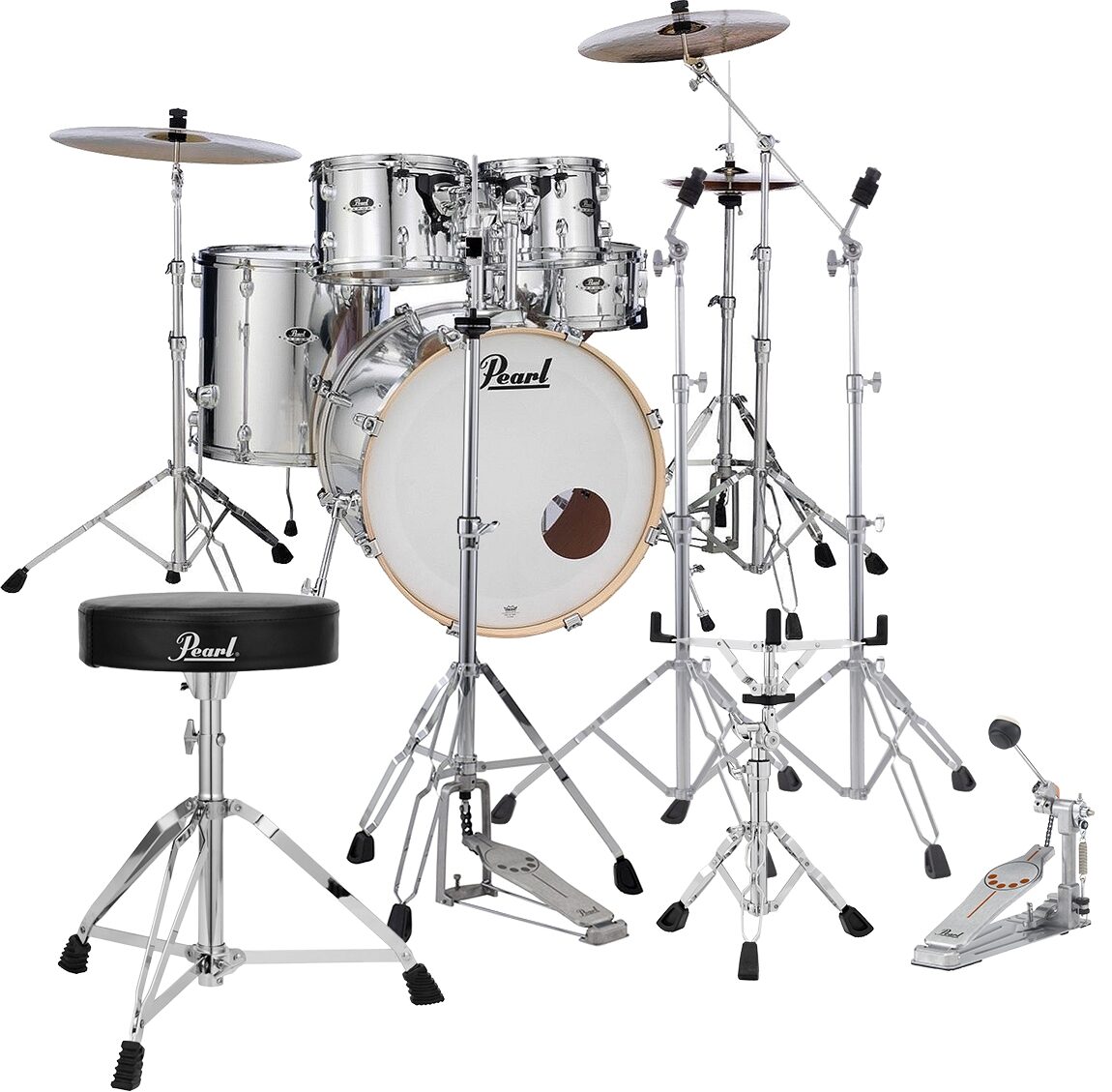 Pearl EX725SPC Export Drum Kit, 5-Piece, pack