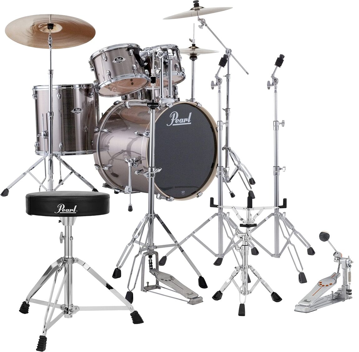 Pearl EX725SPC Export Drum Kit, 5-Piece, pack