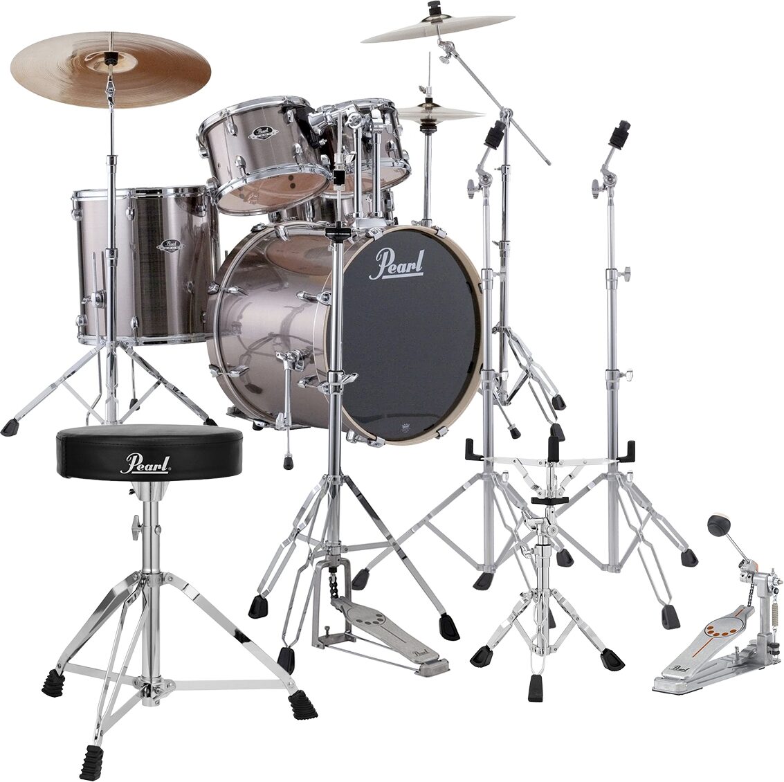 Pearl EX725SPC Export Drum Kit, 5-Piece, pack