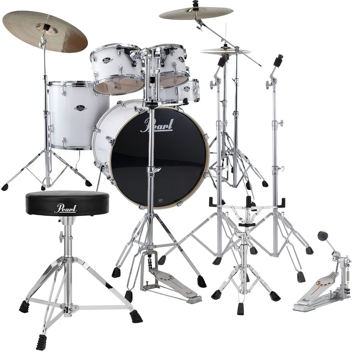 Pearl EX725SPC Export Drum Kit, 5-Piece, pack