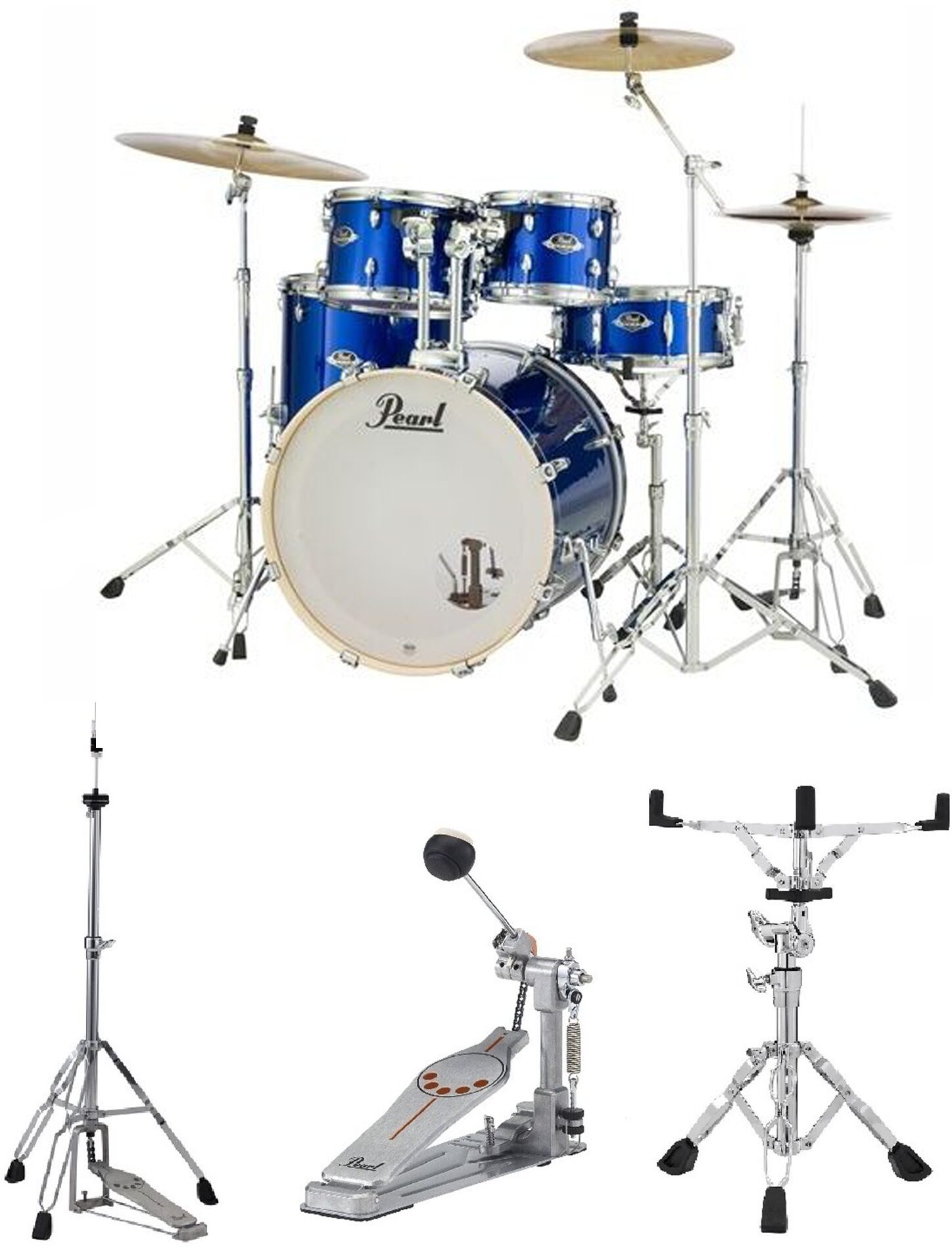 Pearl EX725SPC Export Drum Kit, 5-Piece, Main