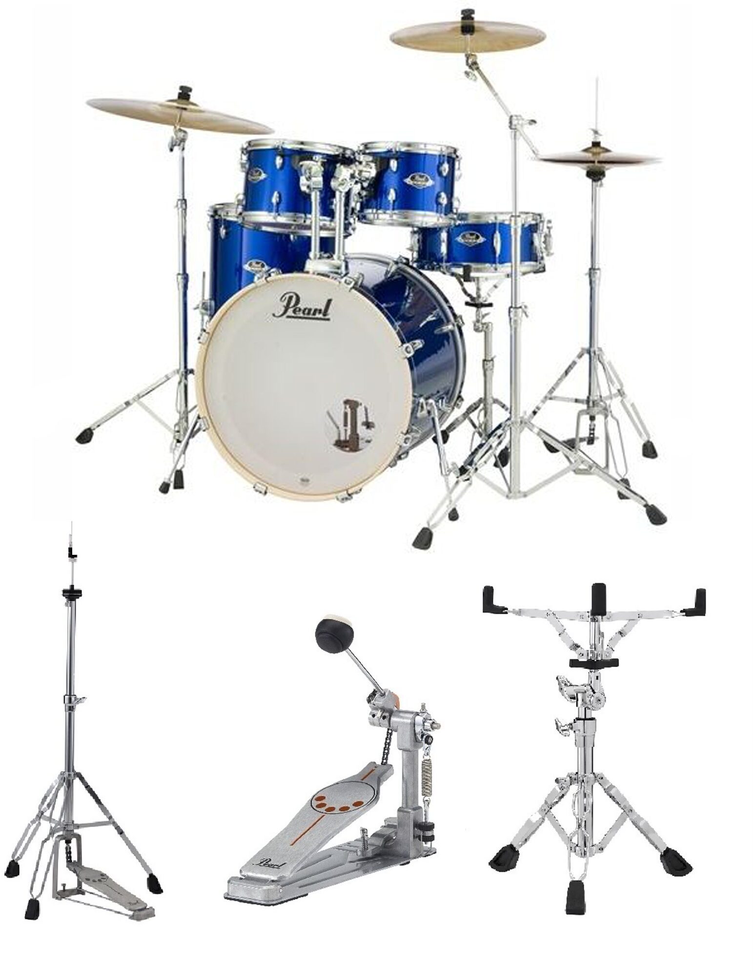 Pearl EX725SPC Export Drum Kit, 5-Piece, Main